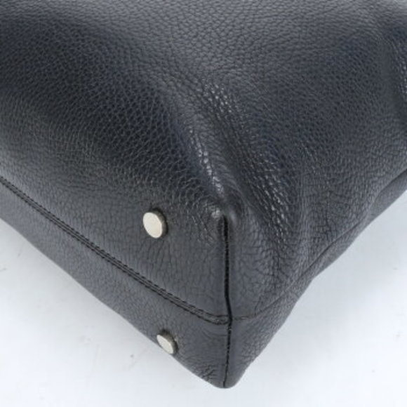 Burberry striped flap belt leather tote bag shoulder - Picture 11 of 11